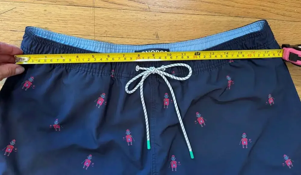 Bonobos Men’s XL Swim Trunks Navy Blue Robot Board Shorts
